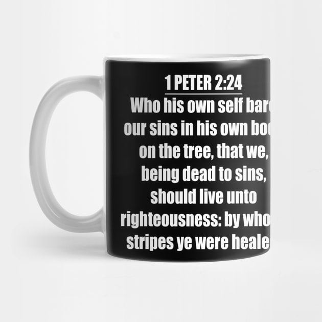 Bible Verse 1 Peter 2:24 by Holy Bible Verses